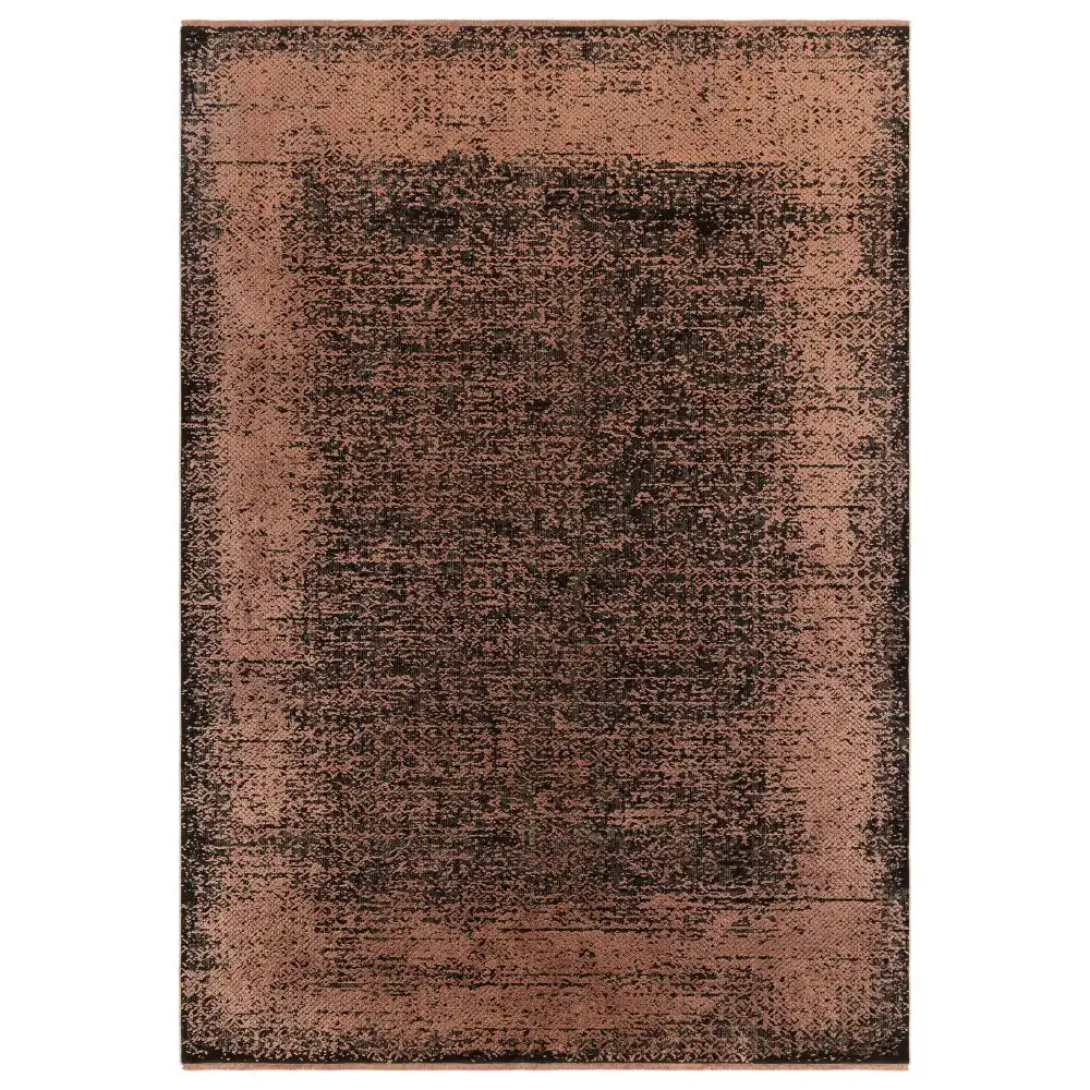 Elodie Terracotta Black Rug - Image 6