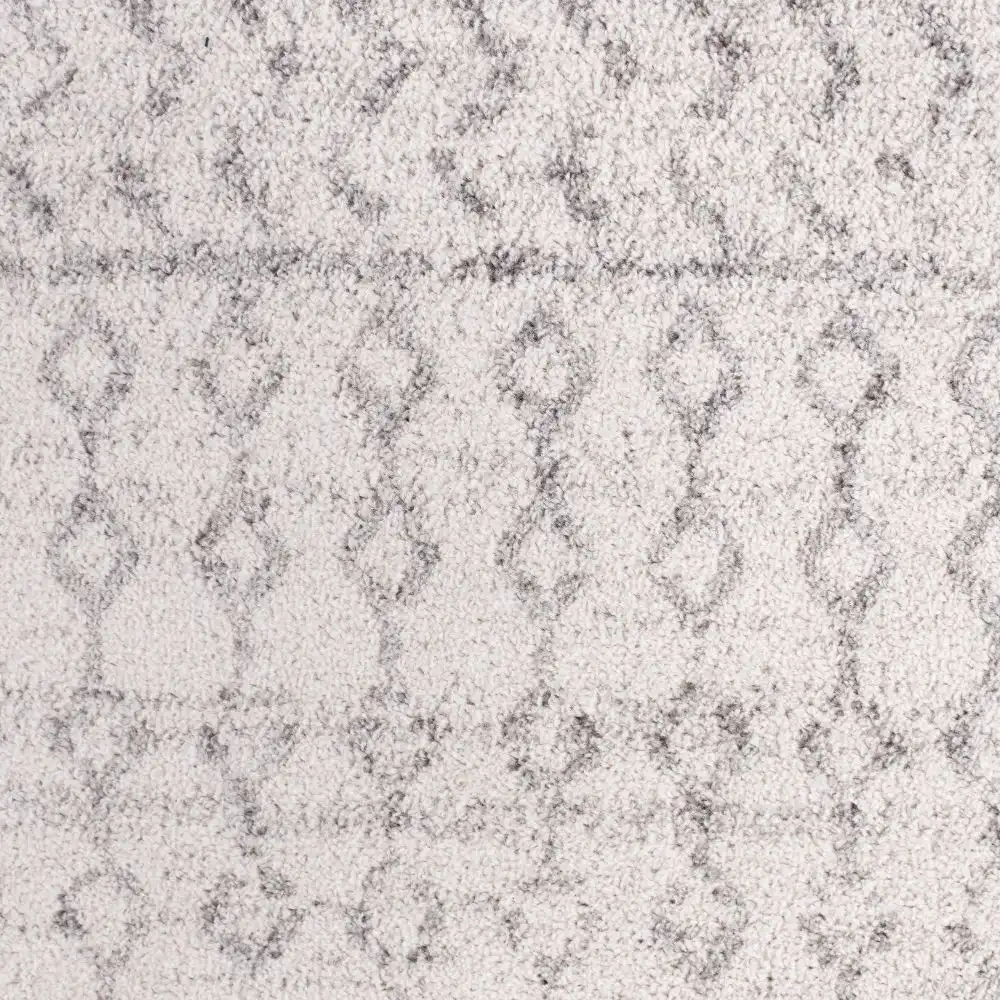 Mila Scandi Geometric Light Grey/White Rug - Image 7