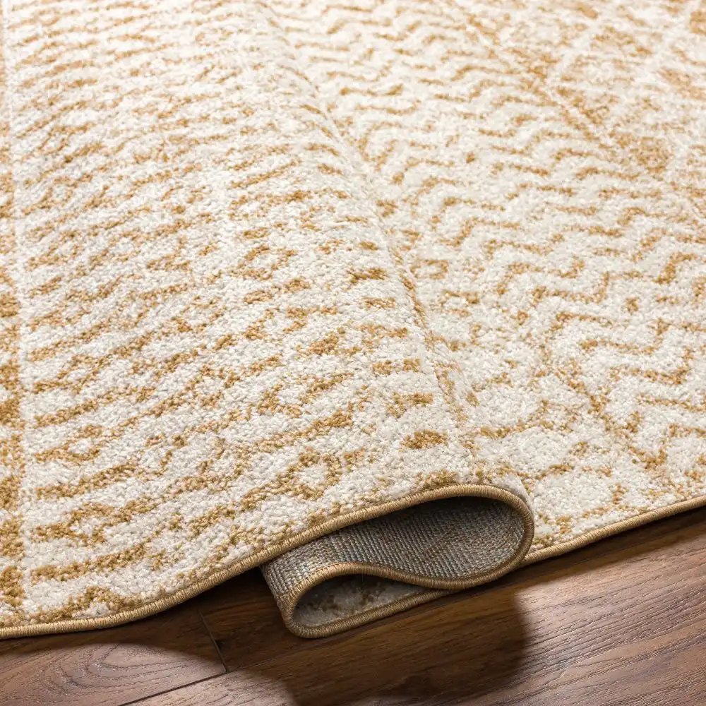 Mila Scandi Geometric Caramel Rug - Image 3
