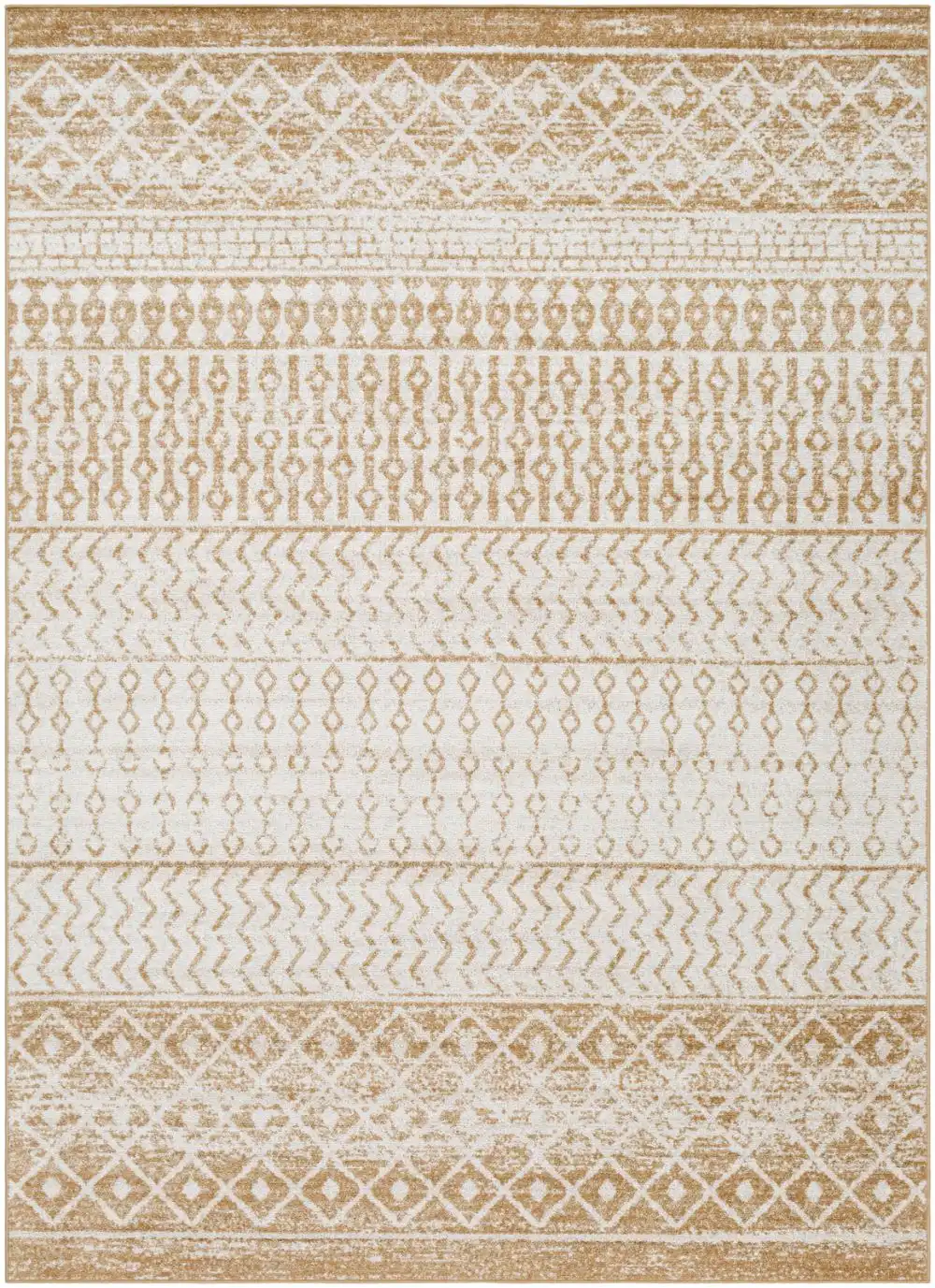 Mila Scandi Geometric Caramel Rug - Image 4