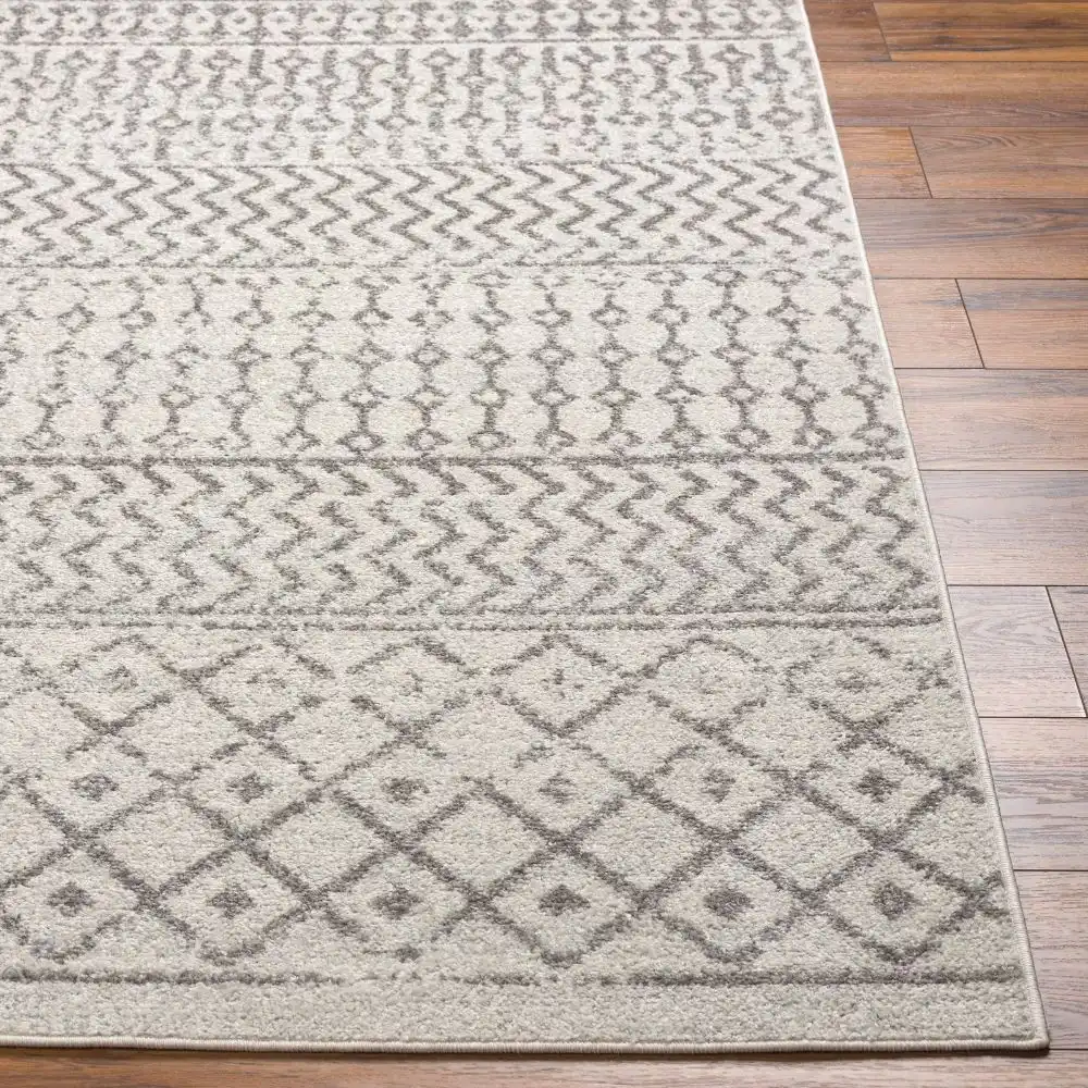 Mila Scandi Geometric Grey Rug - Image 4