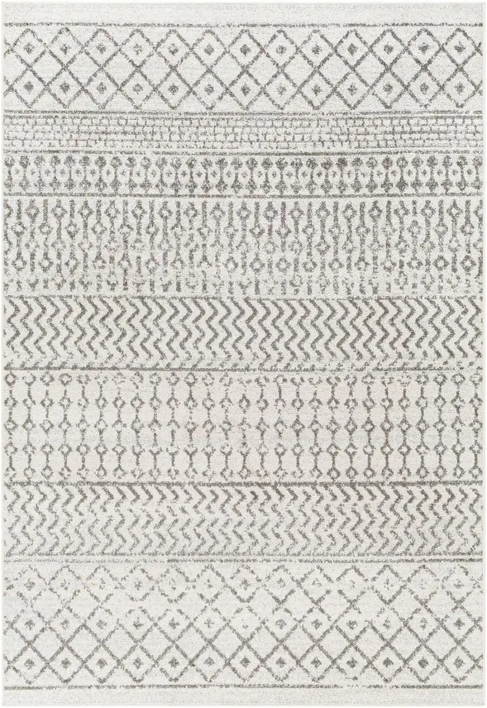 Mila Scandi Geometric Grey Rug - Image 7