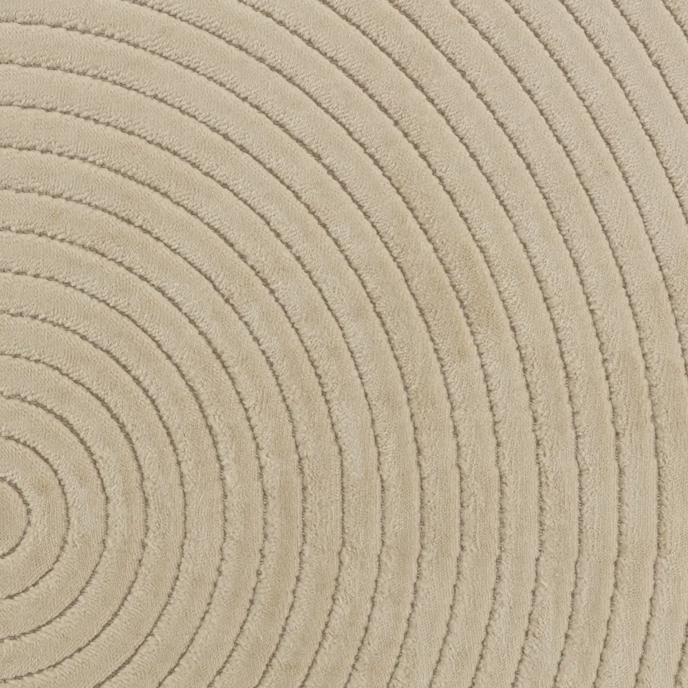 Emiko In- & Outdoor 3D High & Low Pile Textured Beige Rug - Image 11