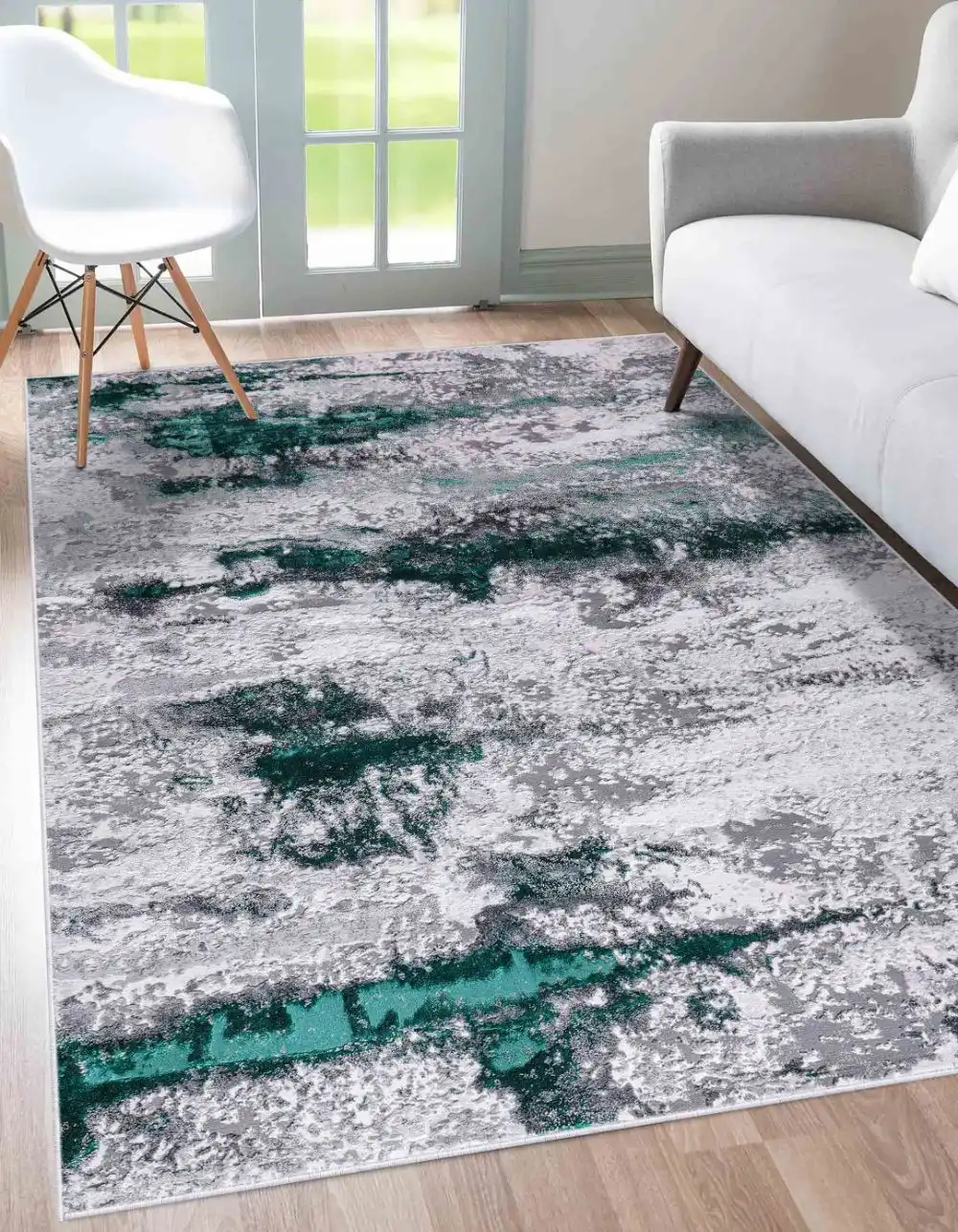Emperor 310 Aqua Rug - Image 3