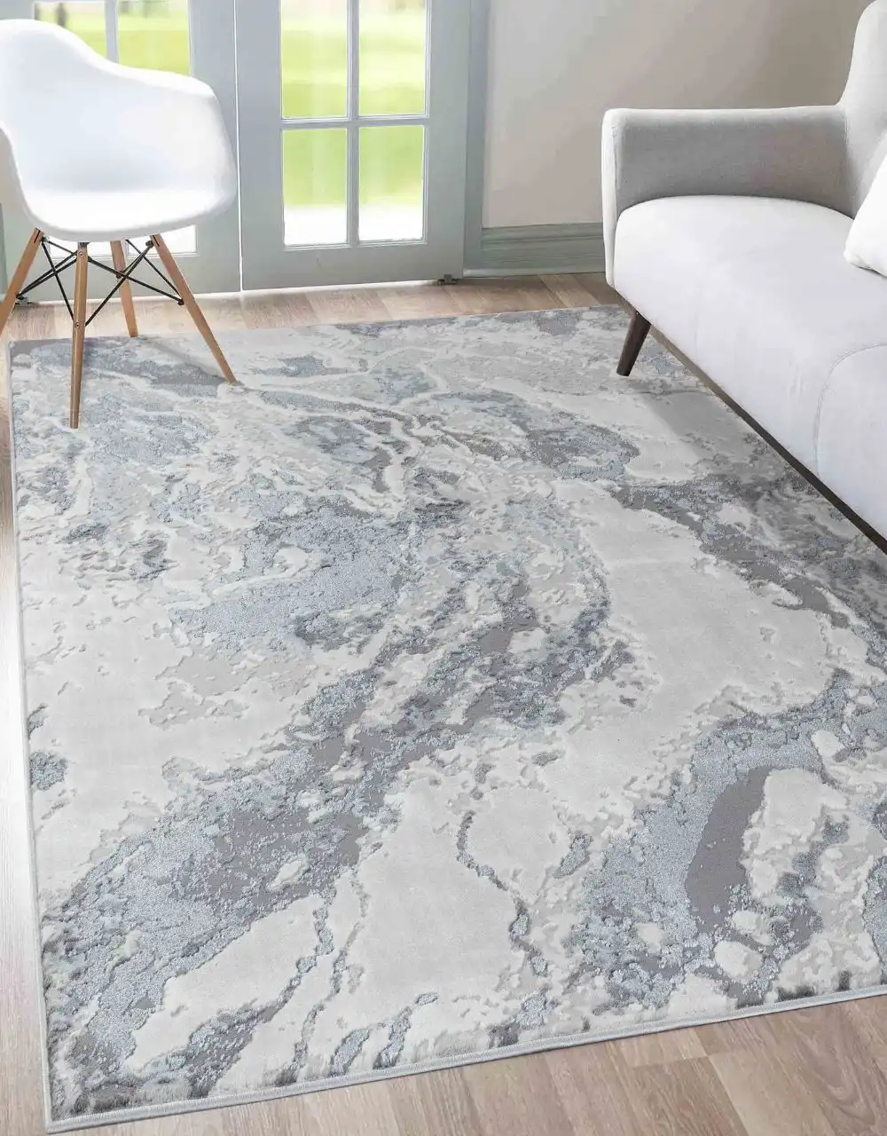 Emperor 325 Picasso Silver Rug - Image 3