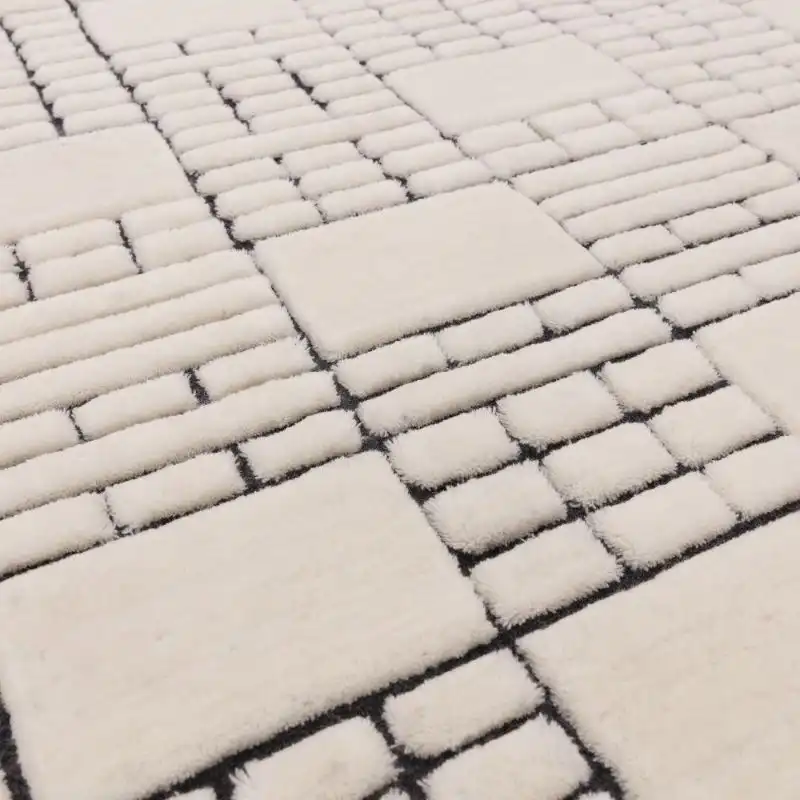 Empire Cream Black Rug - Image 3
