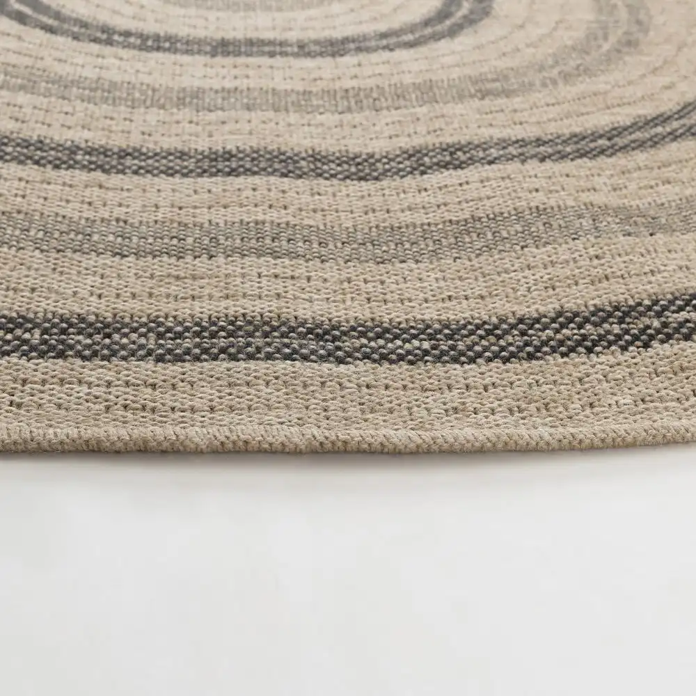Rhonda In- & Outdoor Cottage Jute-Look Beige/Black Rug - Image 3