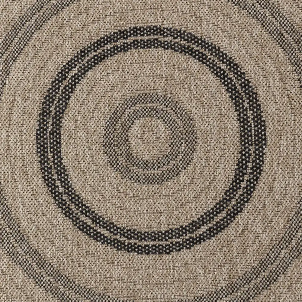 Rhonda In- & Outdoor Cottage Jute-Look Beige/Black Rug - Image 5