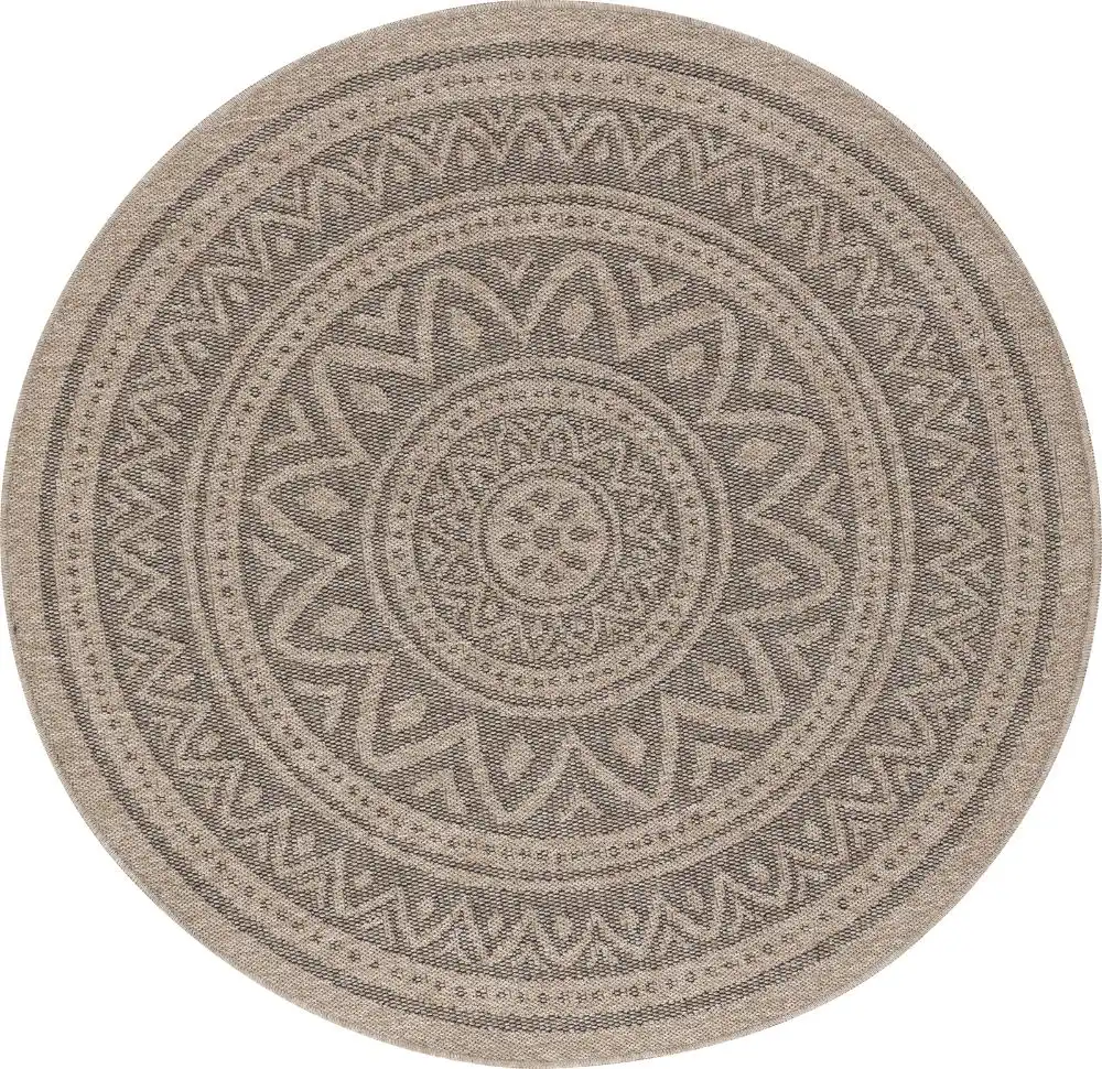 Nova In- & Outdoor Cottage Jute-Look Beige/Light Grey Rug - Image 2