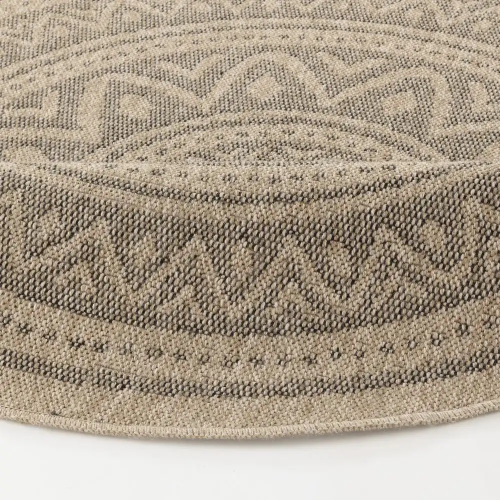 Nova In- & Outdoor Cottage Jute-Look Beige/Light Grey Rug - Image 5