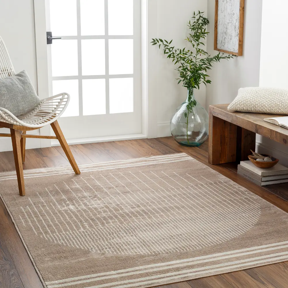 Enso Scandi Geometric Brown Rug - Image 2