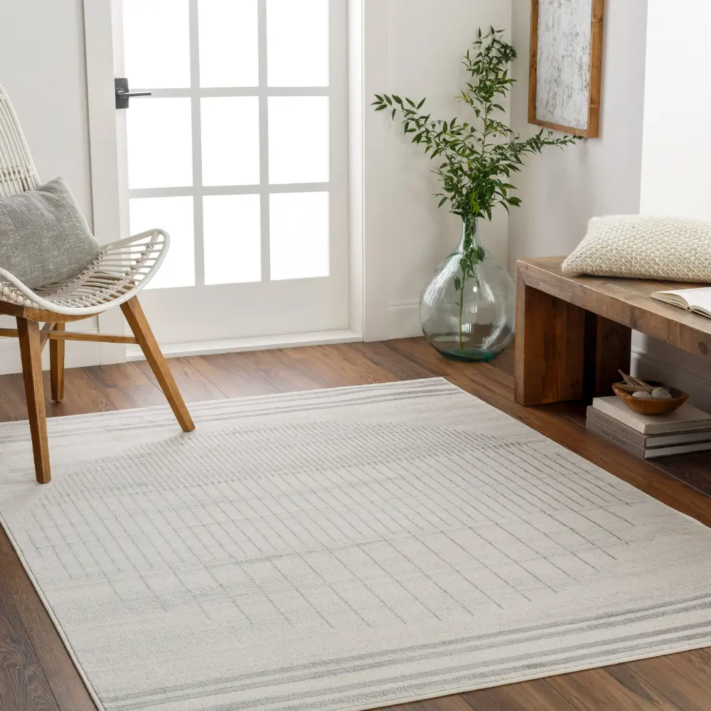 Enso Scandi Geometric Grey Rug - Image 2