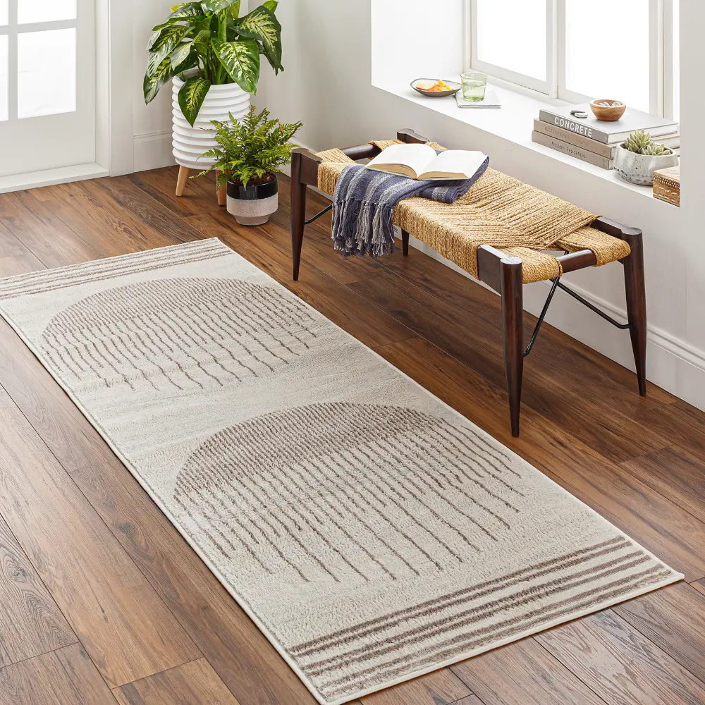Enso Scandi Geometric Light Brown Rug - Image 7