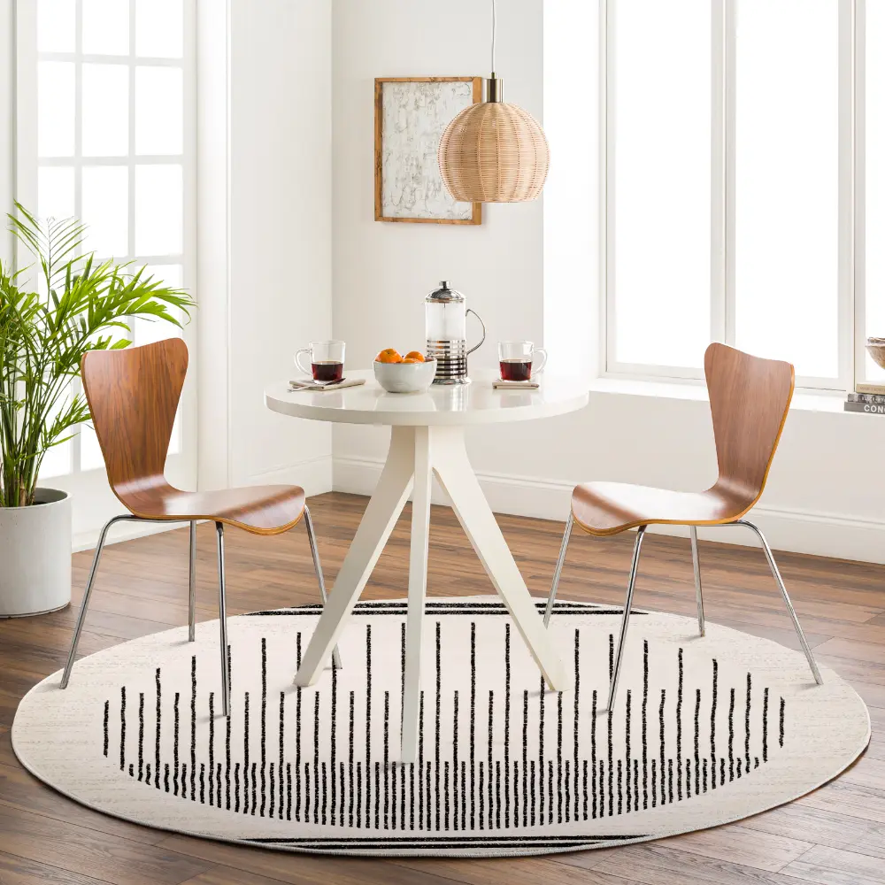 Enso Scandi Geometric White/Black Rug - Image 10
