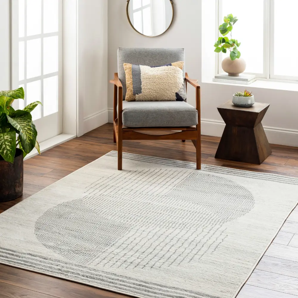 Enso2 Scandi Geometric Grey Rug - Image 5