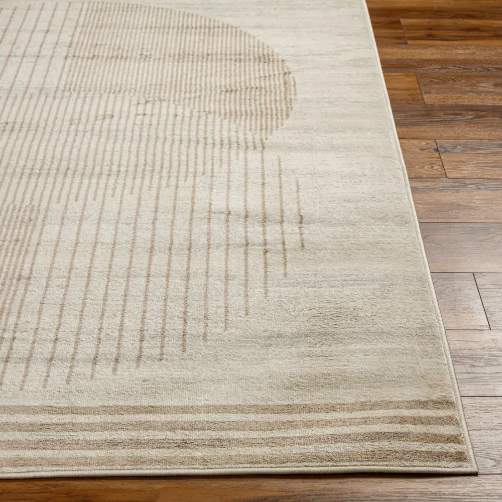 Enso2 Scandi Geometric Light Brown Rug - Image 3