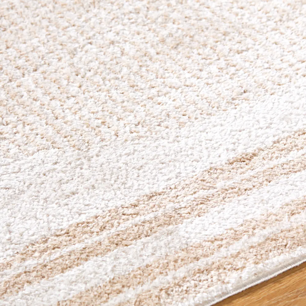 Enso3 Machine Washable Global Shaggy Beige Rug - Image 2