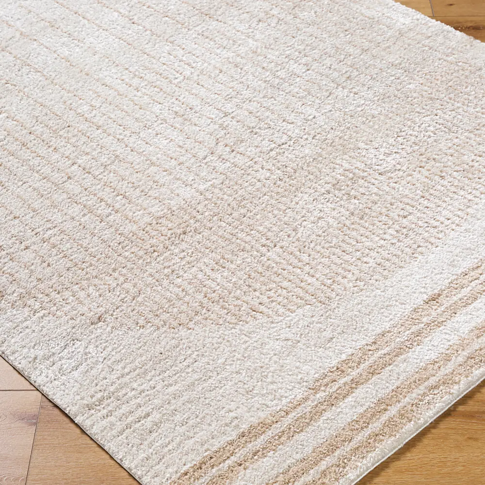 Enso3 Machine Washable Global Shaggy Beige Rug - Image 4