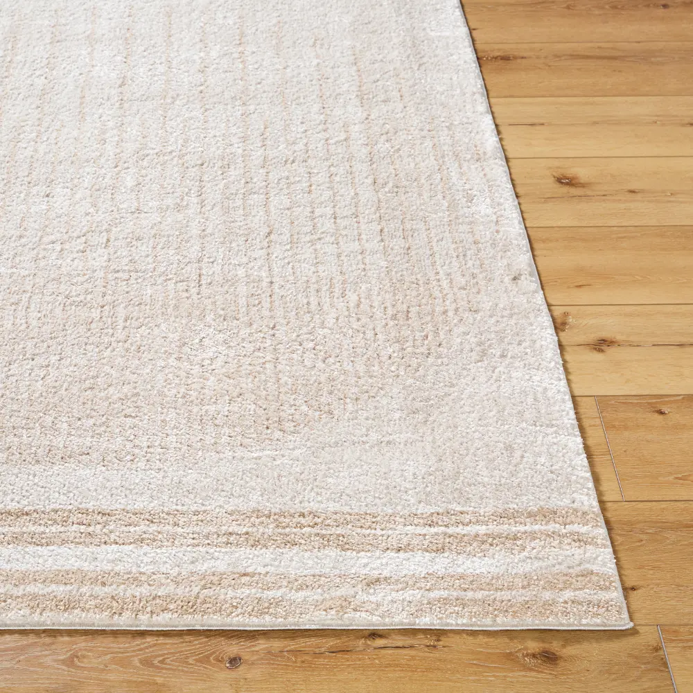 Enso3 Machine Washable Global Shaggy Beige Rug - Image 6
