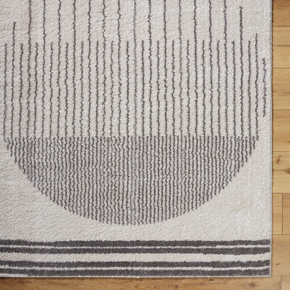 Enso3 Machine Washable Global Shaggy Charcoal Rug - Image 3