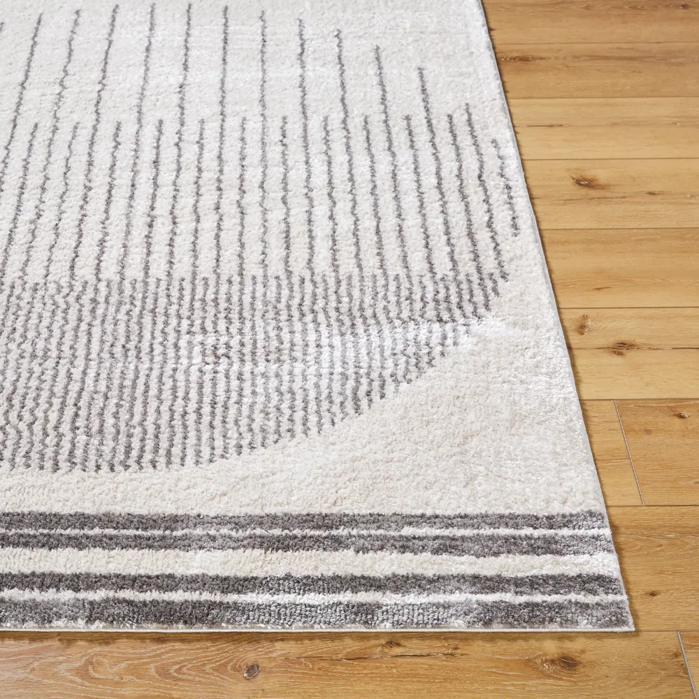 Enso3 Machine Washable Global Shaggy Charcoal Rug - Image 6