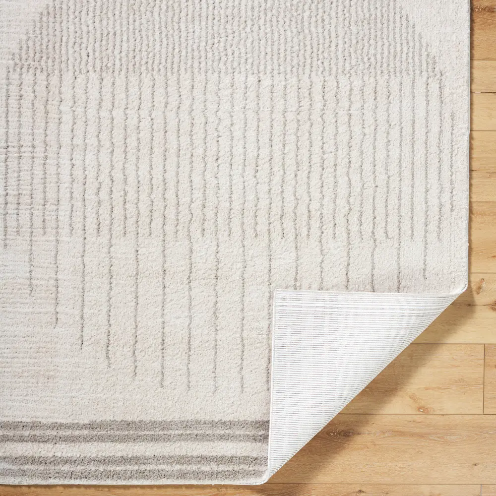 Enso3 Machine Washable Global Shaggy Medium Grey Rug - Image 6