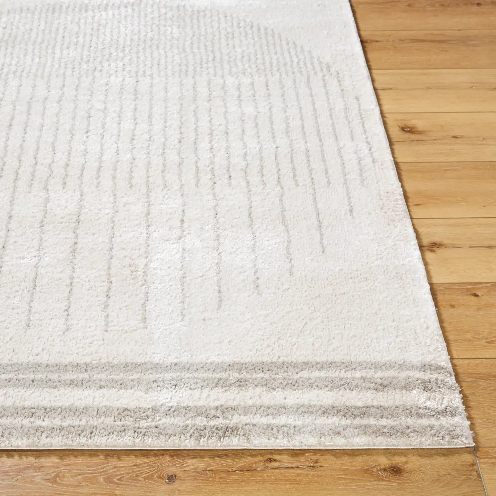 Enso3 Machine Washable Global Shaggy Medium Grey Rug - Image 7