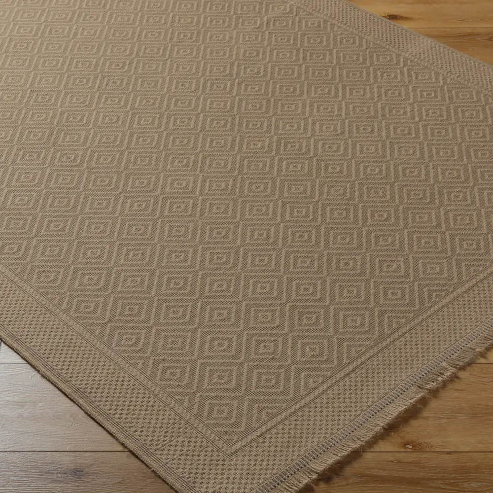 Esha Cottage Tan/Beige Machine Washable Jute Rug - Image 7