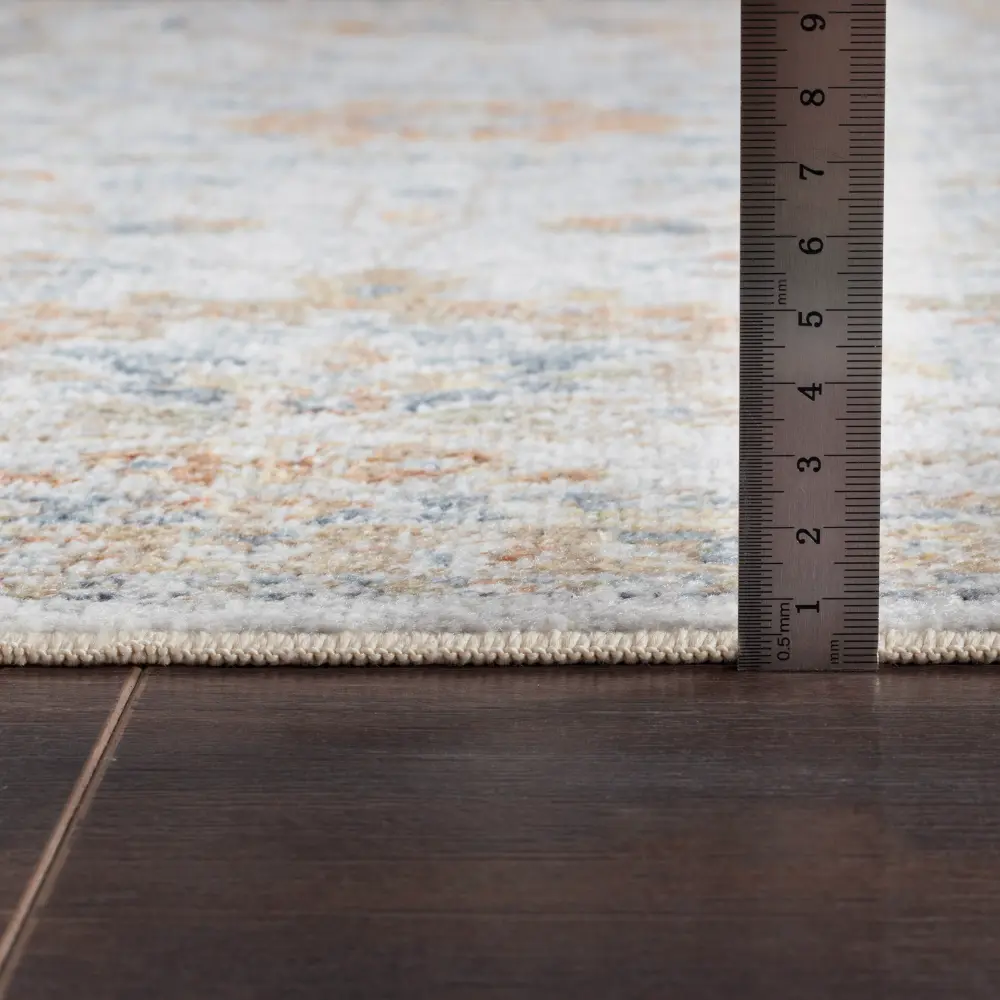 Esther Machine Washable Oriental Boho Grey/Oatmeal Rug - Image 11