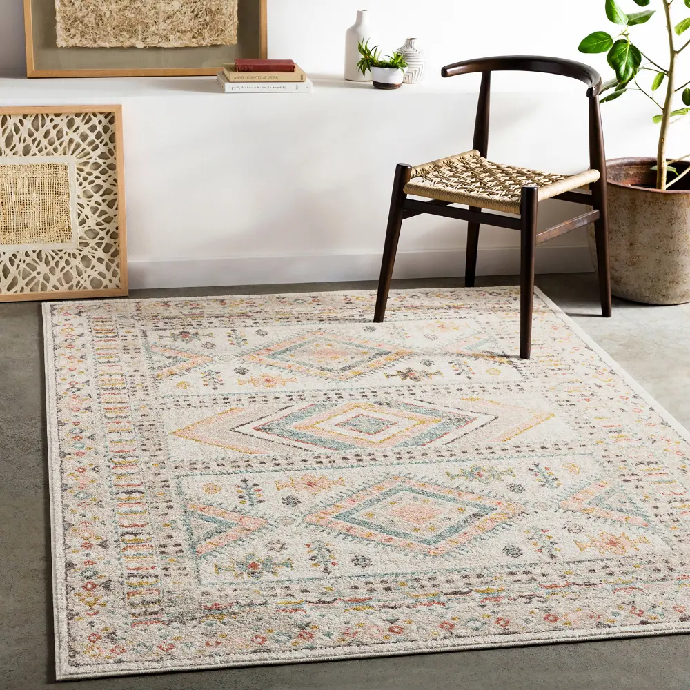 Evelyn Vintage Oriental Boho Brick Rug - Image 2