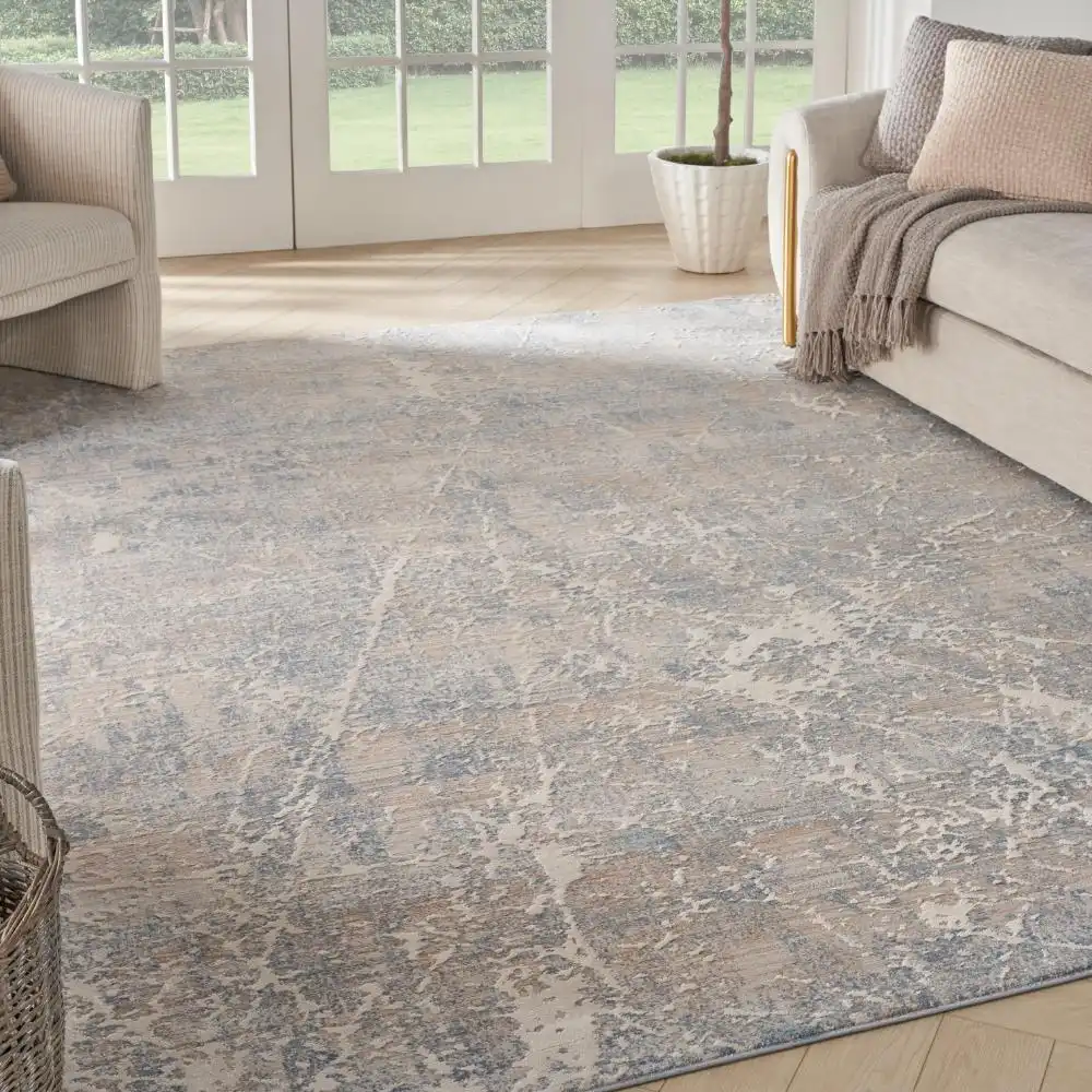 Exhale EXL02 Beige Blue Rug
