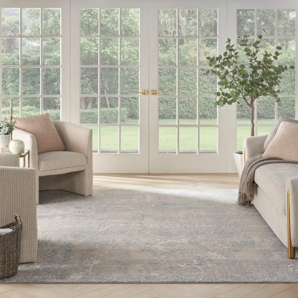 Exhale EXL02 Beige Blue Rug - Image 2