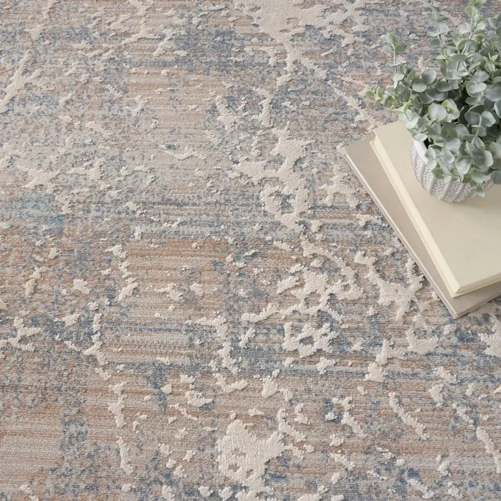 Exhale EXL02 Beige Blue Rug - Image 5