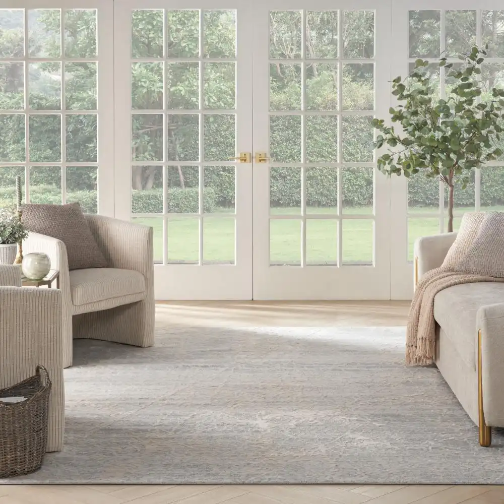 Exhale EXL02 Ivory Grey Rug - Image 2
