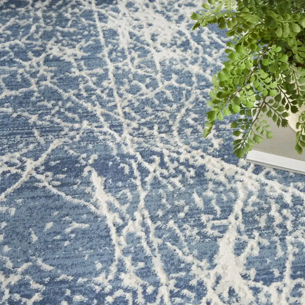 Exhale EXL02 Navy Ivory Rug - Image 5