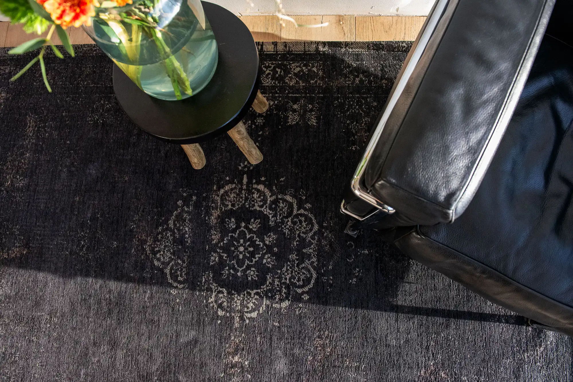 Fading World 8263 Mineral Black Washable Rug - Image 3