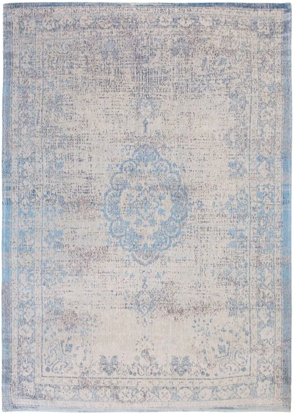 Fading World Medallion 9065 Grey Jeans Washable Rug - Image 2