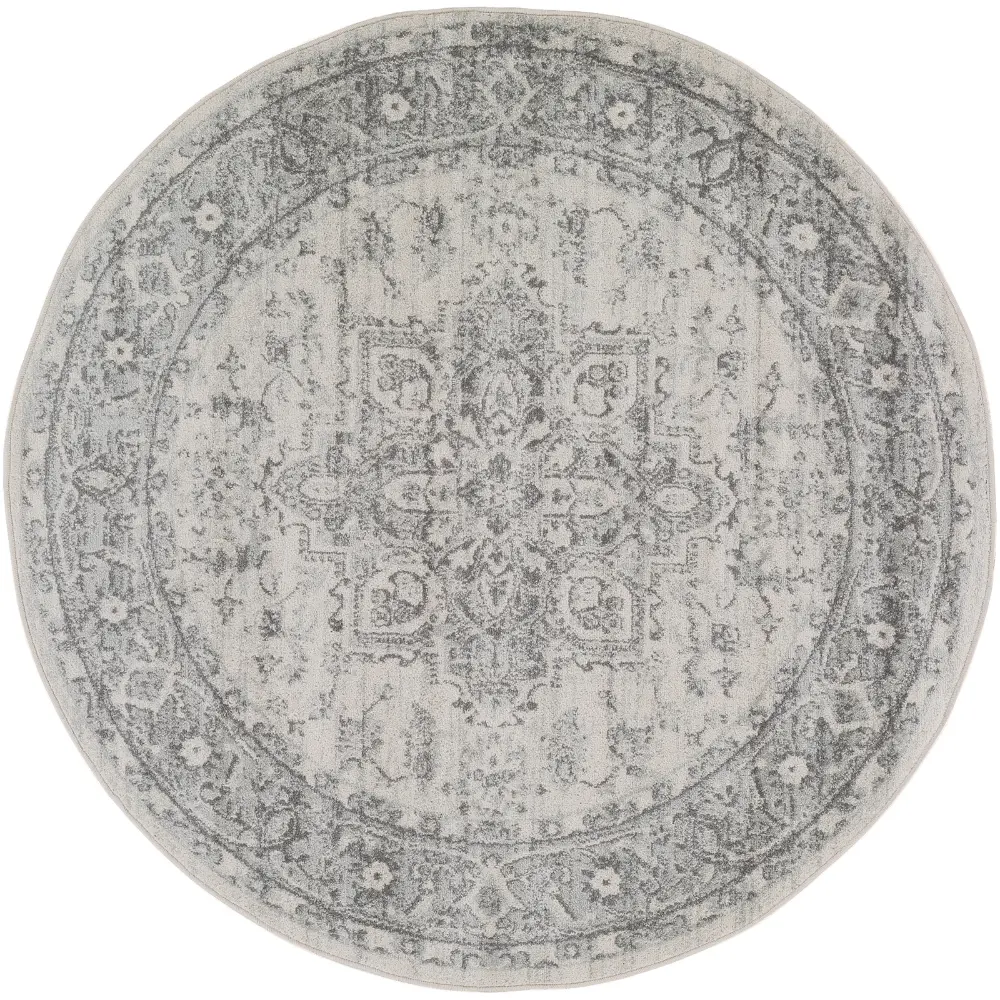 Farah Vintage Oriental Boho Grey/White Rug - Image 10