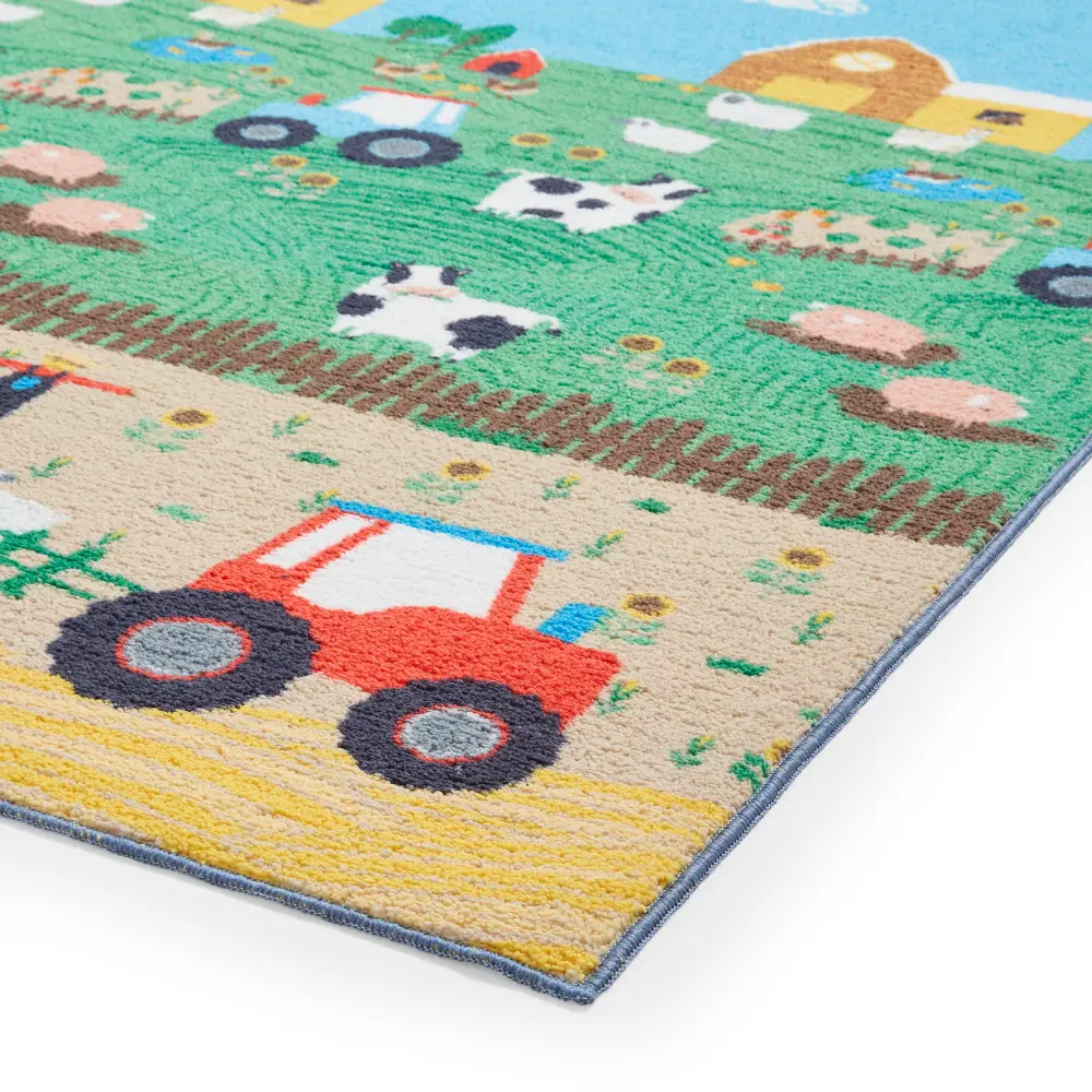 Catherine Lansfield Farmyard Animals Multi - Washable - Image 2