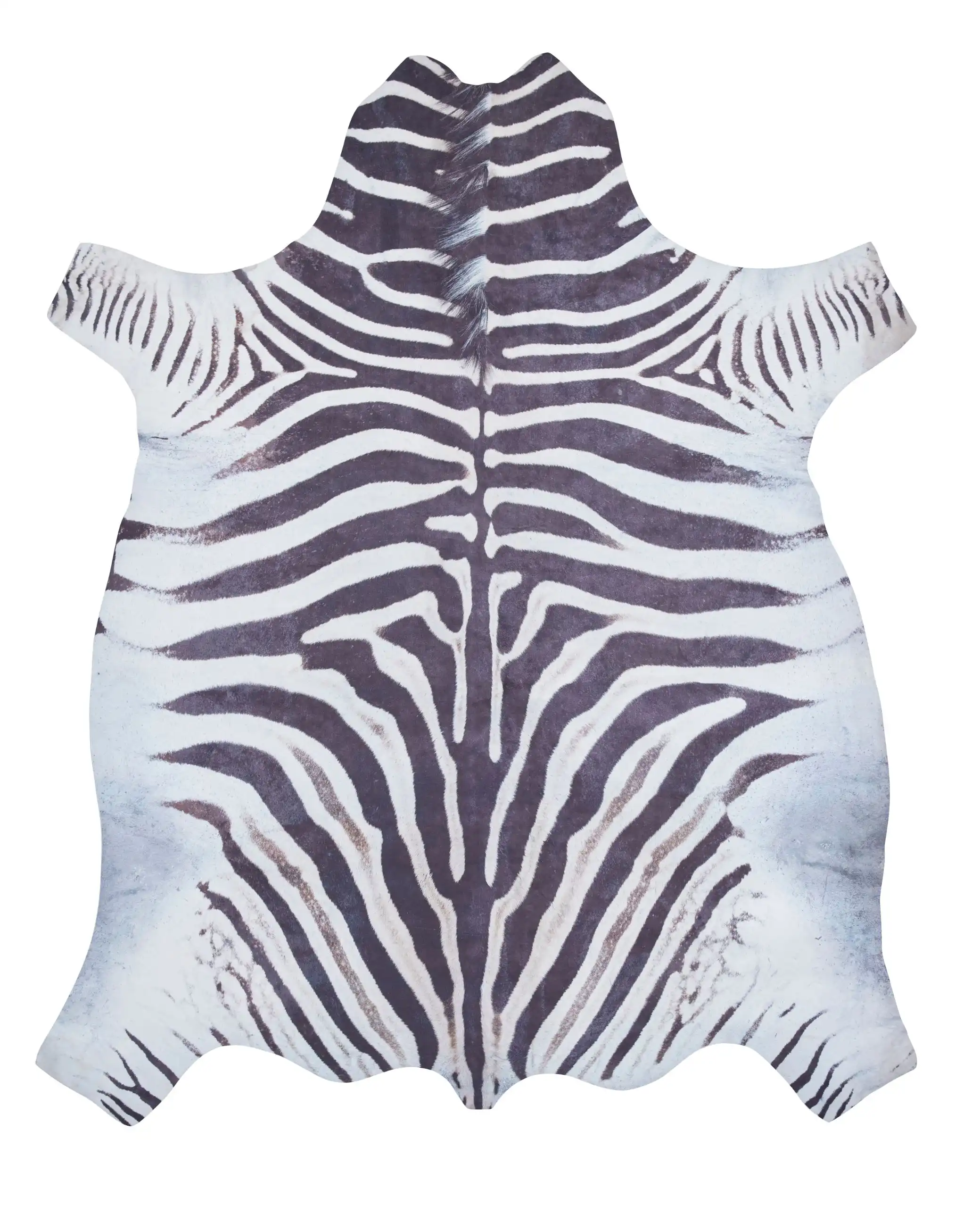 Faux Animal Print Zebra Print Rug - Image 2