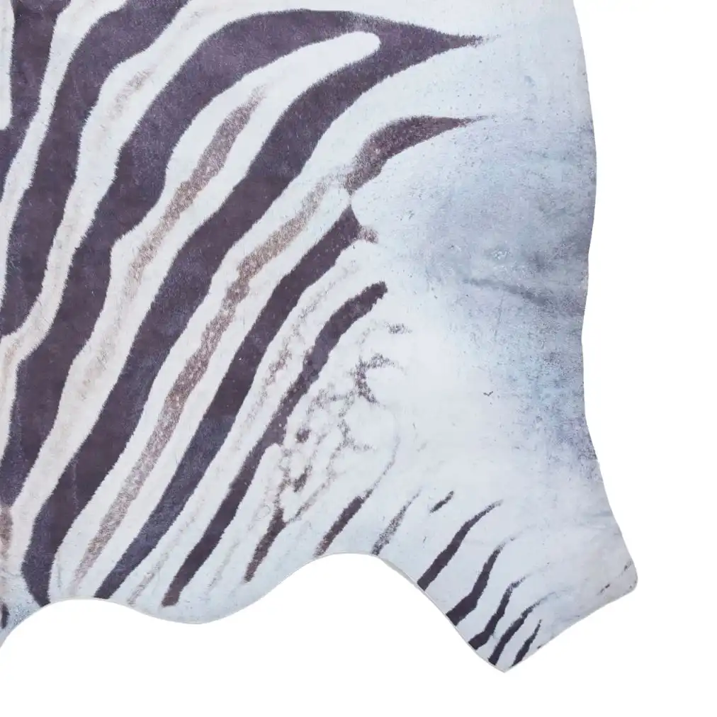 Faux Animal Print Zebra Print Rug - Image 4