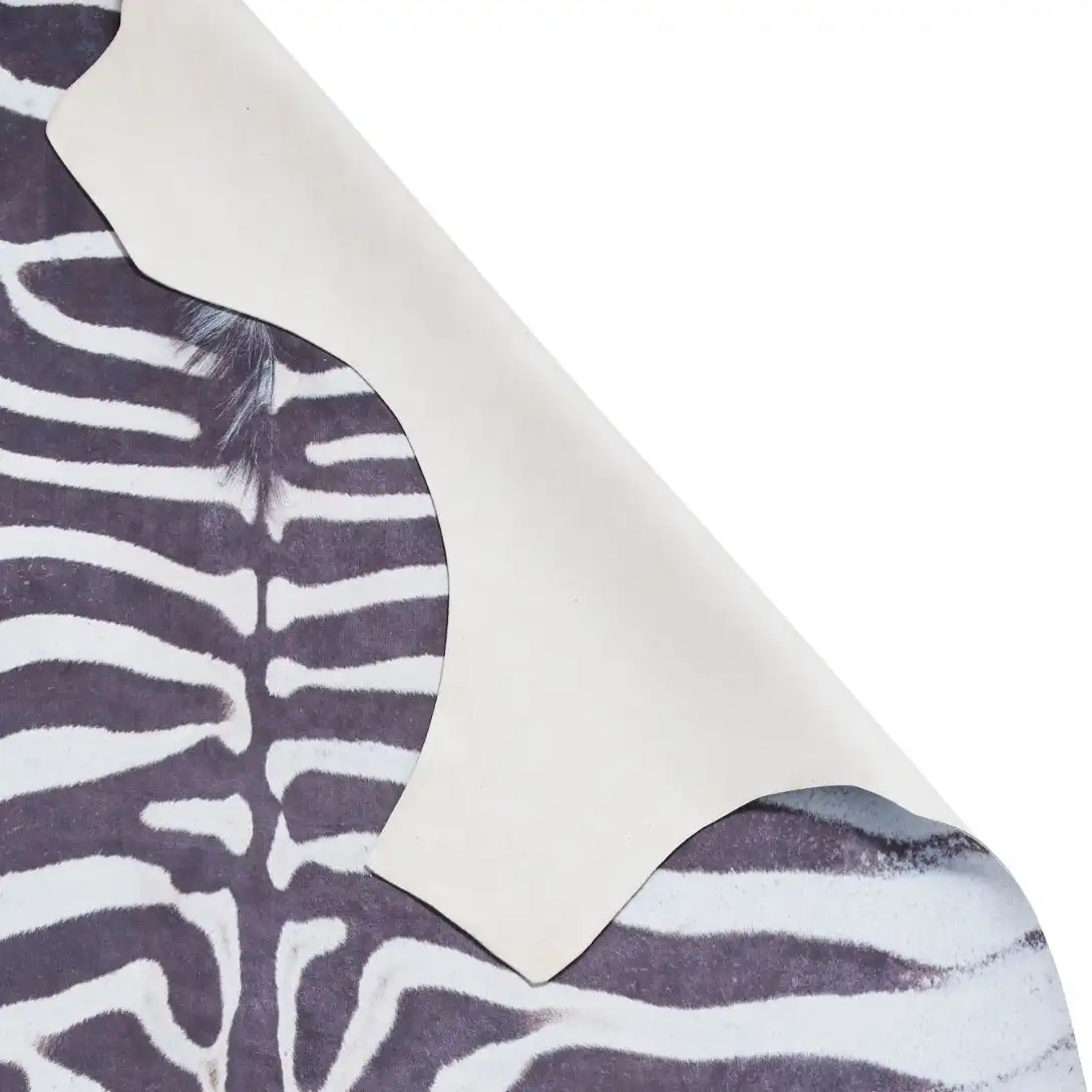 Faux Animal Print Zebra Print Rug - Image 5