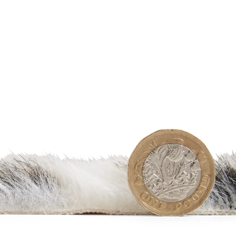 Faux Fur Cheetah Print Brown/White - Image 9