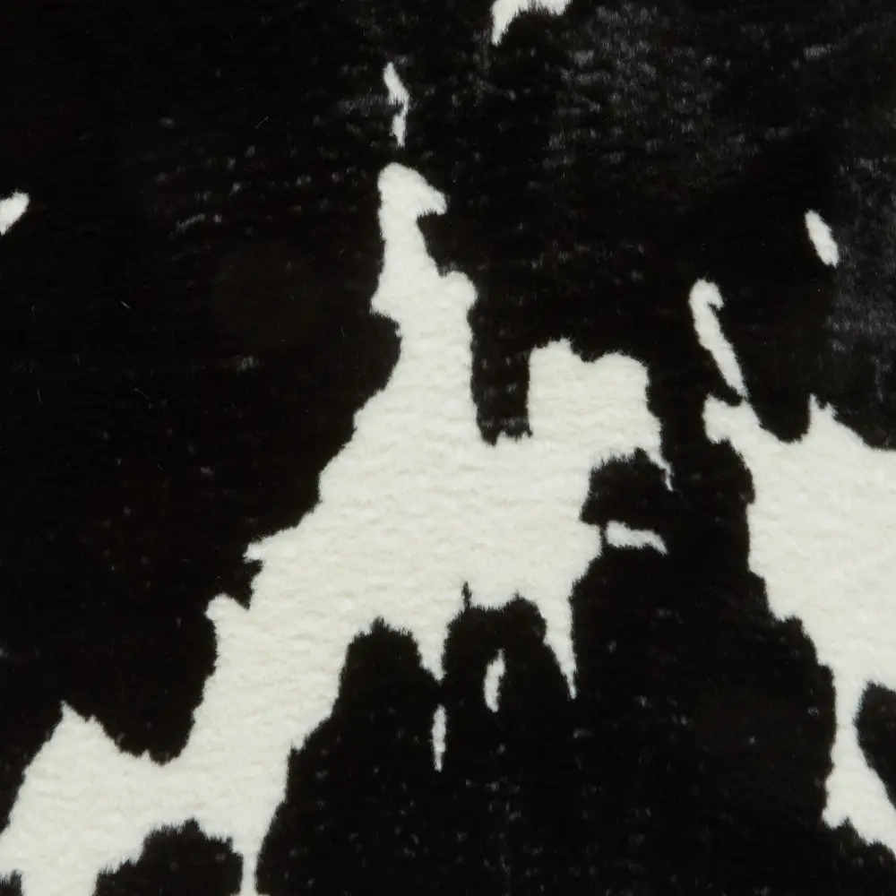 Faux Fur Cow Black/White - Image 4