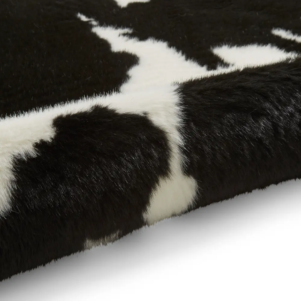 Faux Fur Cow Black/White - Image 6