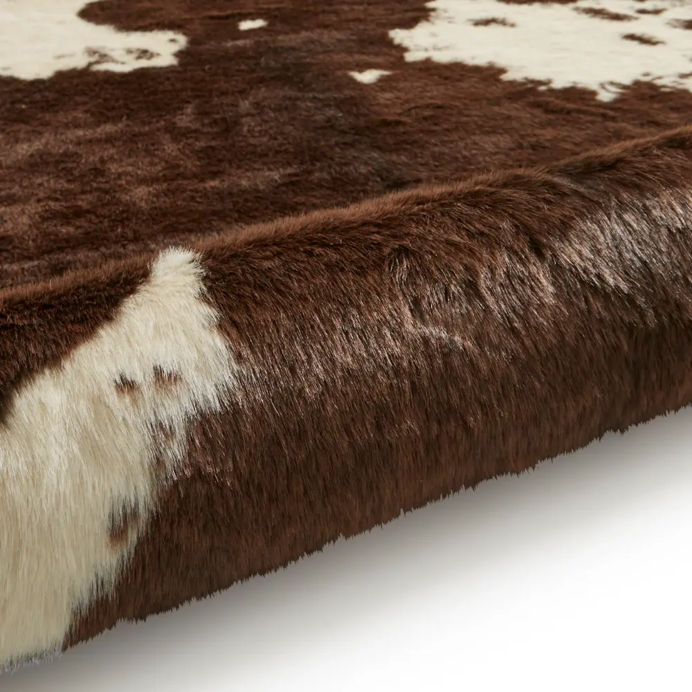 Faux Fur Cow Brown/White - Image 8
