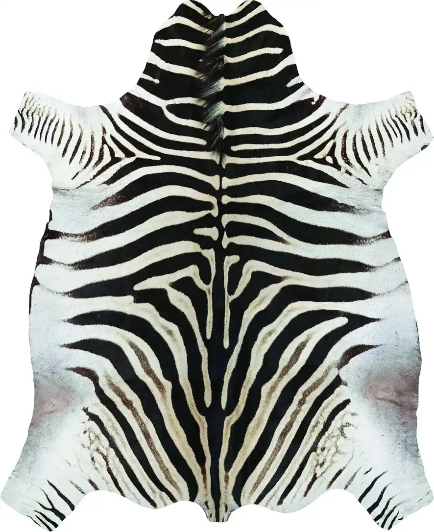 Faux Hide Zebra Rug