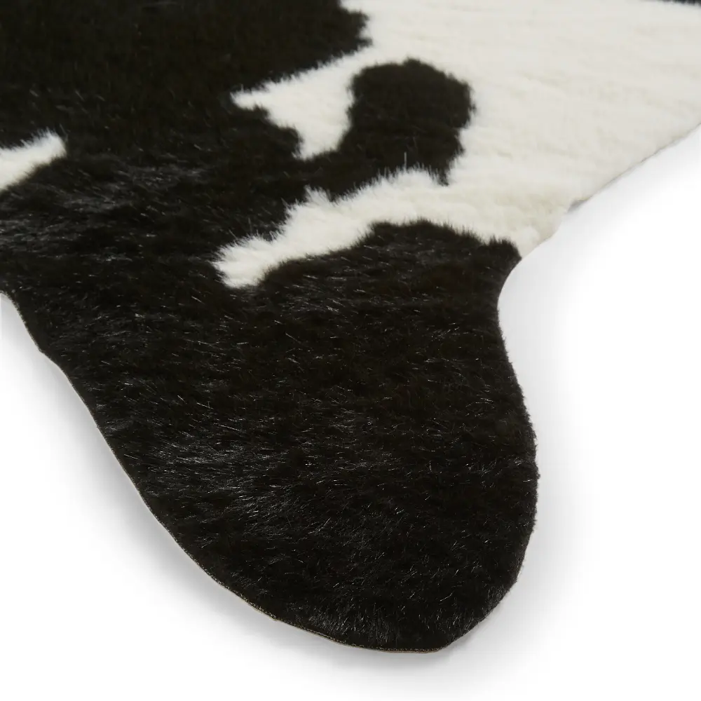 Faux Print Cow Black/White - Image 7