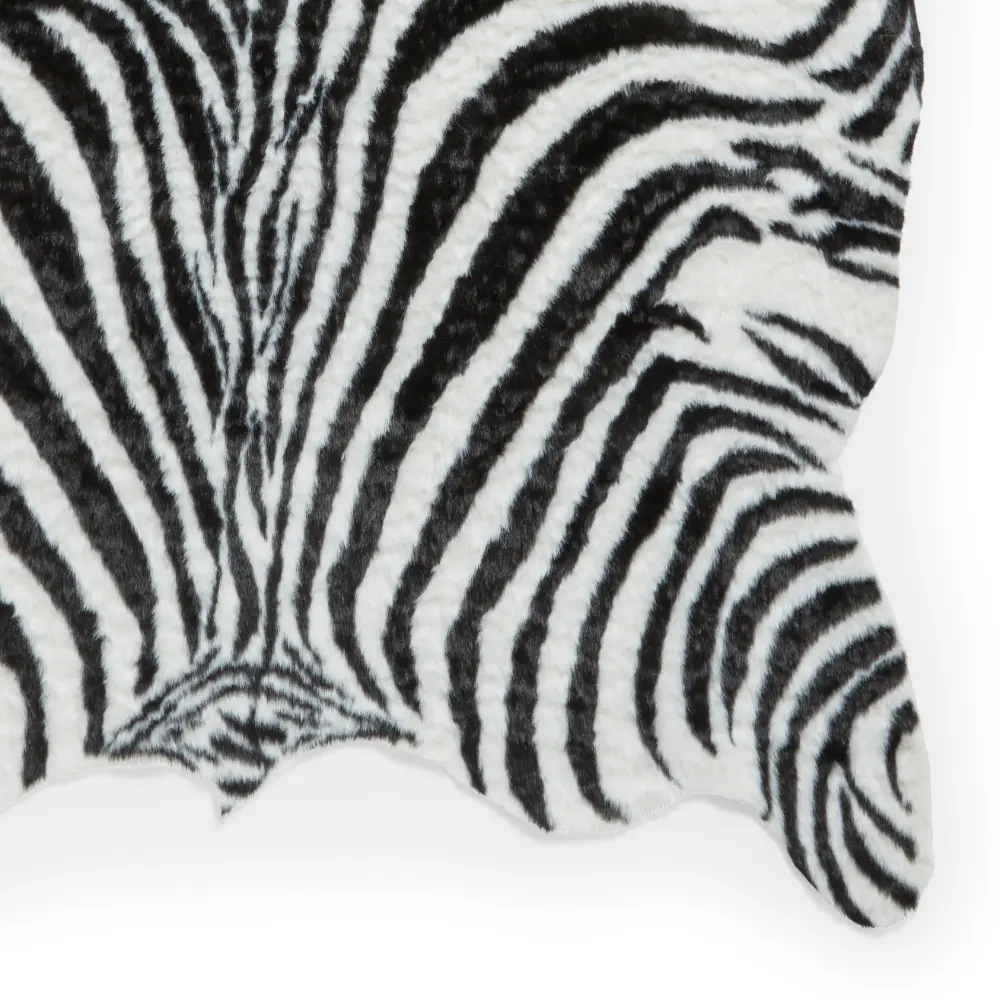 Faux Print Zebra Black/White - Image 9