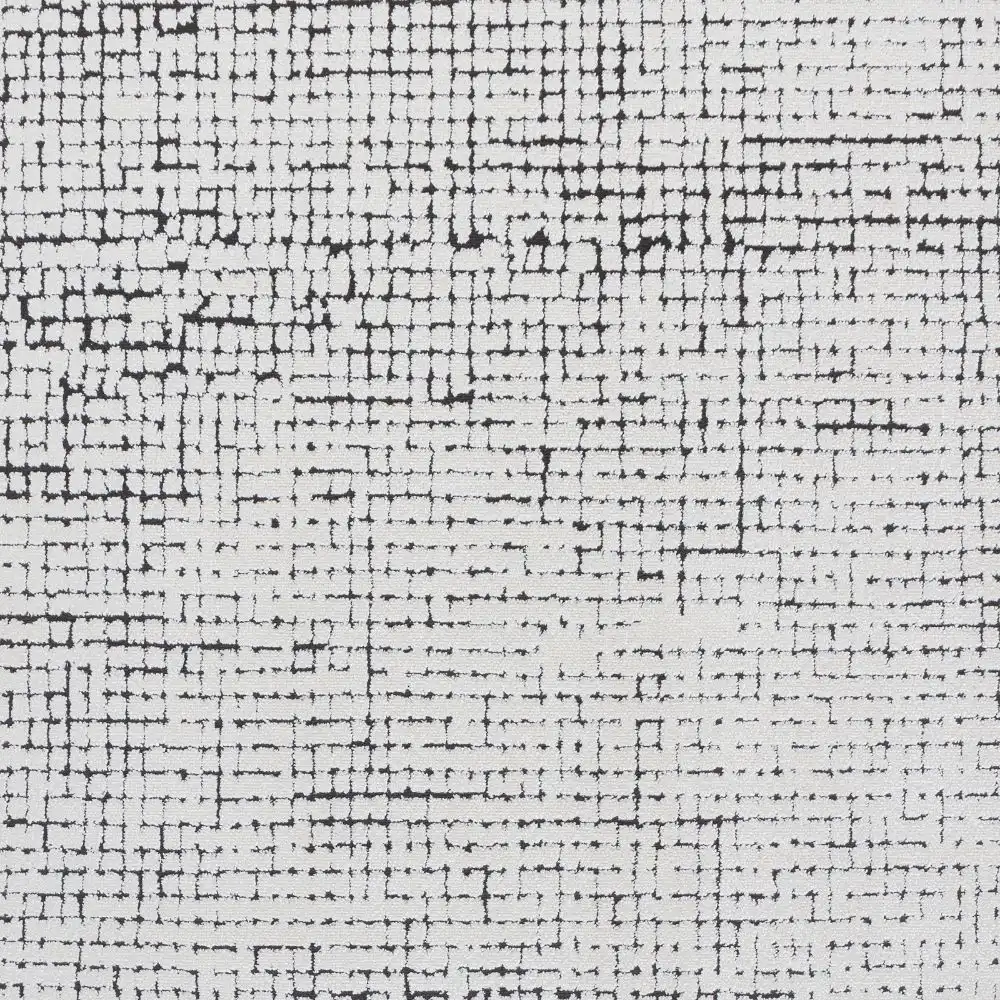 Amandine Scandi Modern High Pile Ivory/Black Rug - Image 8